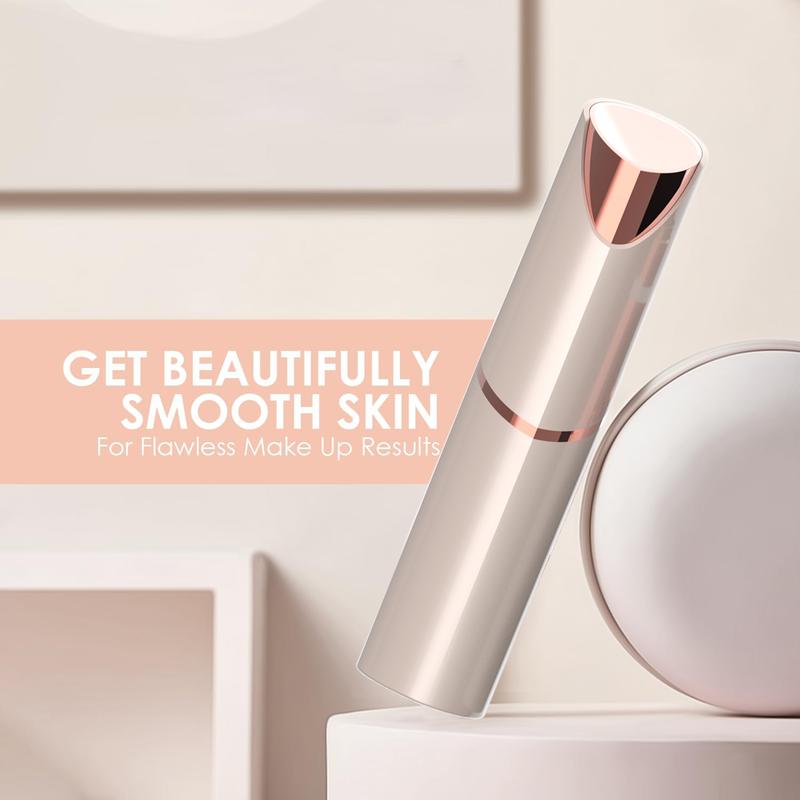 Přenosný odstraňovač chloupků na obličeji | Bezbolestný a omyvatelný | Formát rtěnky | GlowGlide