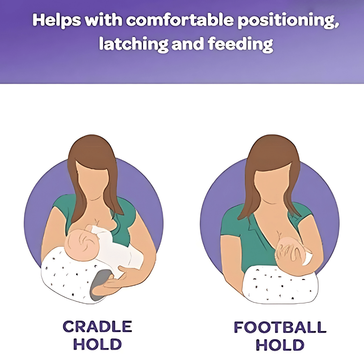 1 + 1 GRATIS HEUTE | NurturePillow™ | Stillkissen Armstütze für Babys