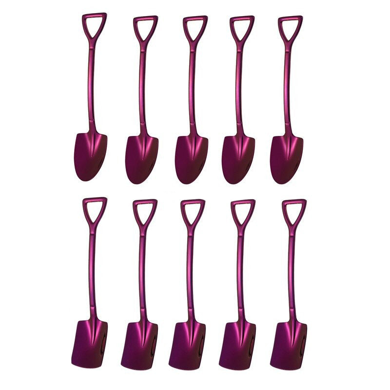 Kaffeelöffel Set Edelstahl 10-teilig | Schaufel, Dessertlöffel & Teelöffel | Vielseitig für Rühren, Schöpfen und Servieren 15