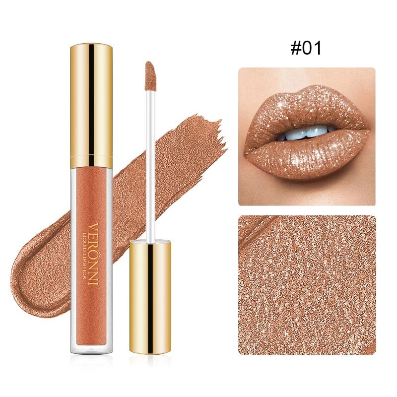 1+1 GRATIS | DiamondShine Flüssiger Lippenstift™ — Strahlender 16-Stunden-Glanz, der sich auf den Lippen anfühlt wie nichts
