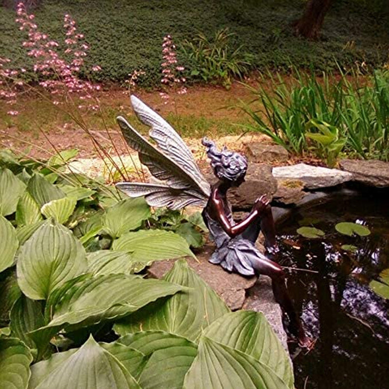 Feen Garten Statue Harz | Elfe Gartendeko | Wetterfest | Stonewing