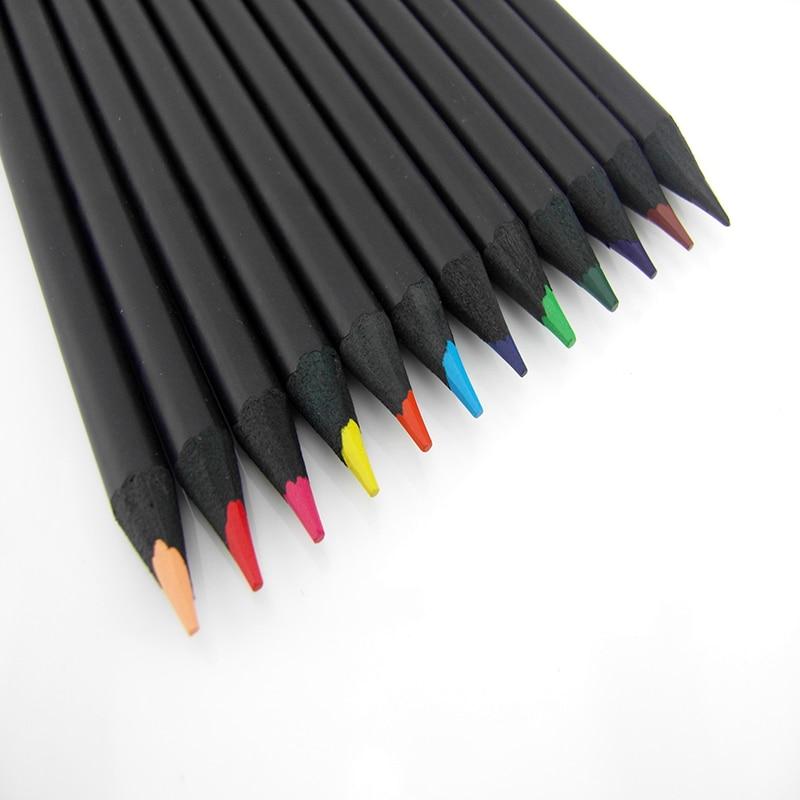 Buntstifte Set 12 Farben | Holzstifte mit Standardmine | Vielseitig einsetzbar für Zeichnen, Skizzieren und Ausmalen 5