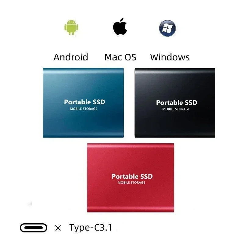 128GB Externe SSD | Lese-/Schreibgeschwindigkeiten von bis zu 550 MB/s | Stoßfest | Nexdrive