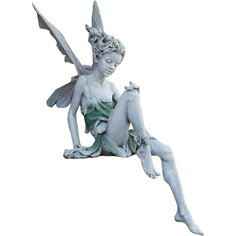 Feen Garten Statue Harz | Elfe Gartendeko | Wetterfest | Stonewing