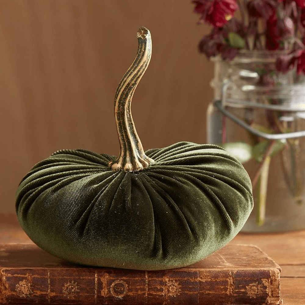 Plüsch Samt Kürbis Deko Halloween | Weich Gefüllt, Vielseitig als Kissen oder Dekoration | Ideal für Herbst, Halloween und Feiern