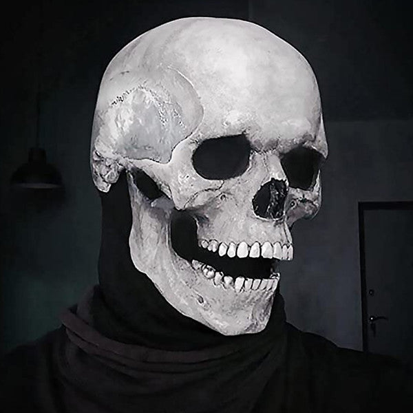 Unisex Schädelmaske mit beweglichem Kiefer | Realistisch & Komfortabel 1