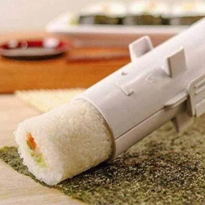 Sushi Maker manuell aus lebensmittelechtem Kunststoff | Weiß oder Schwarz | Perfekte Rollen ohne Bambusmatte, in Minuten fertig 1