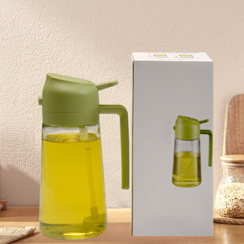 2-in-1-Öl-Sprühflasche aus Glas | Sprühen & Gießen, 450 ml Fassungsvermögen | BPA-frei, präzise Öldosierung für jeden Tag 10
