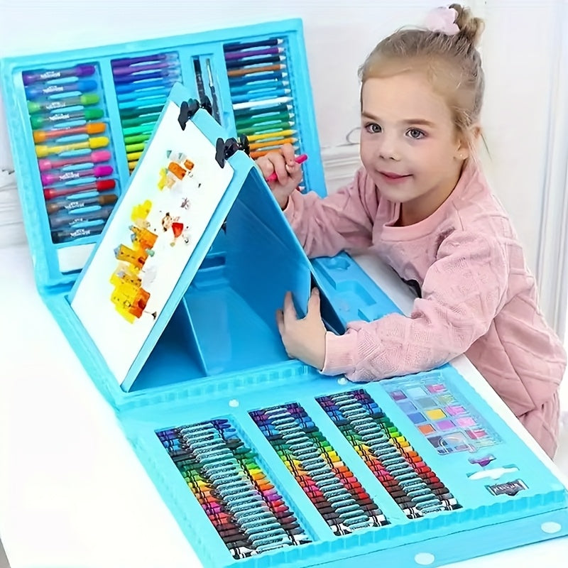 208-teiliges Kunstset | Malset für Kinder | mit Malbrett | MiniArtist