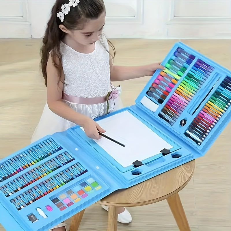 208-teiliges Kunstset | Malset für Kinder | mit Malbrett | MiniArtist