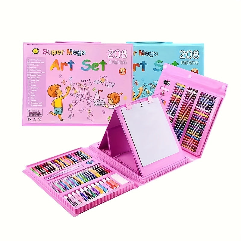208-teiliges Kunstset | Malset für Kinder | mit Malbrett | MiniArtist