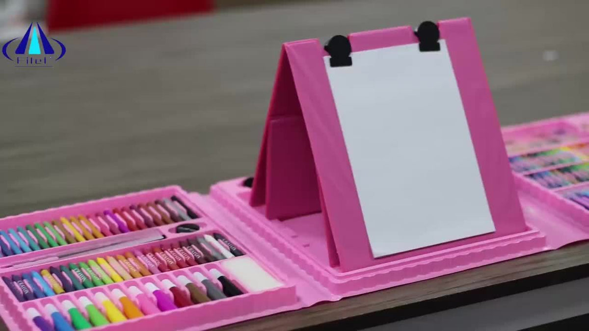 208-teiliges Kunstset | Malset für Kinder | mit Malbrett | MiniArtist