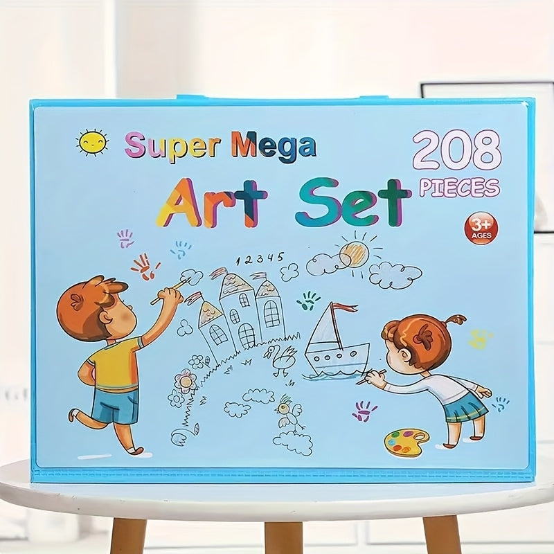208-teiliges Kunstset | Malset für Kinder | mit Malbrett | MiniArtist