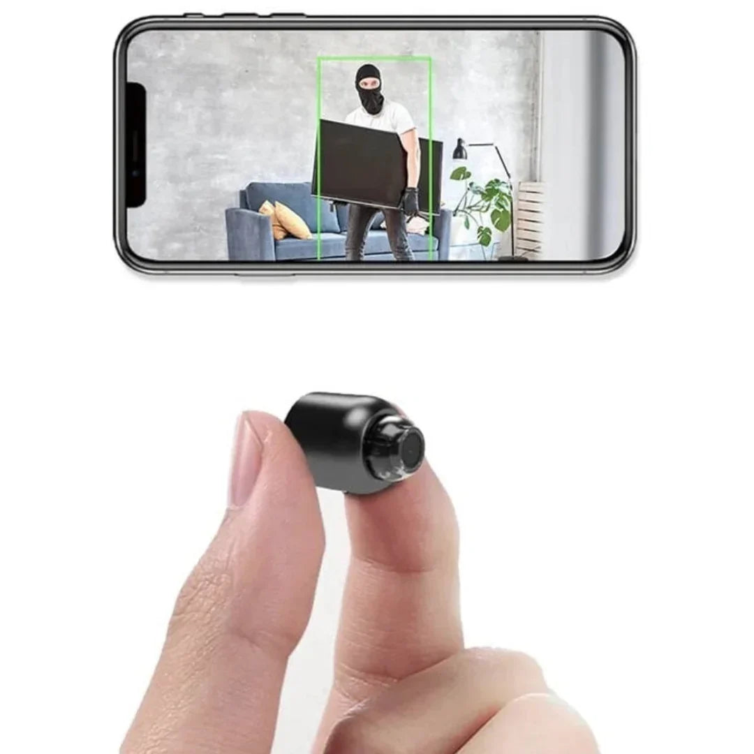 WLAN Überwachungskamera Kompakt | 1080P HD, 120° Weitwinkel, 10 m Nachtsicht | Bewegungserkennung, 32 GB SD-Karte 1