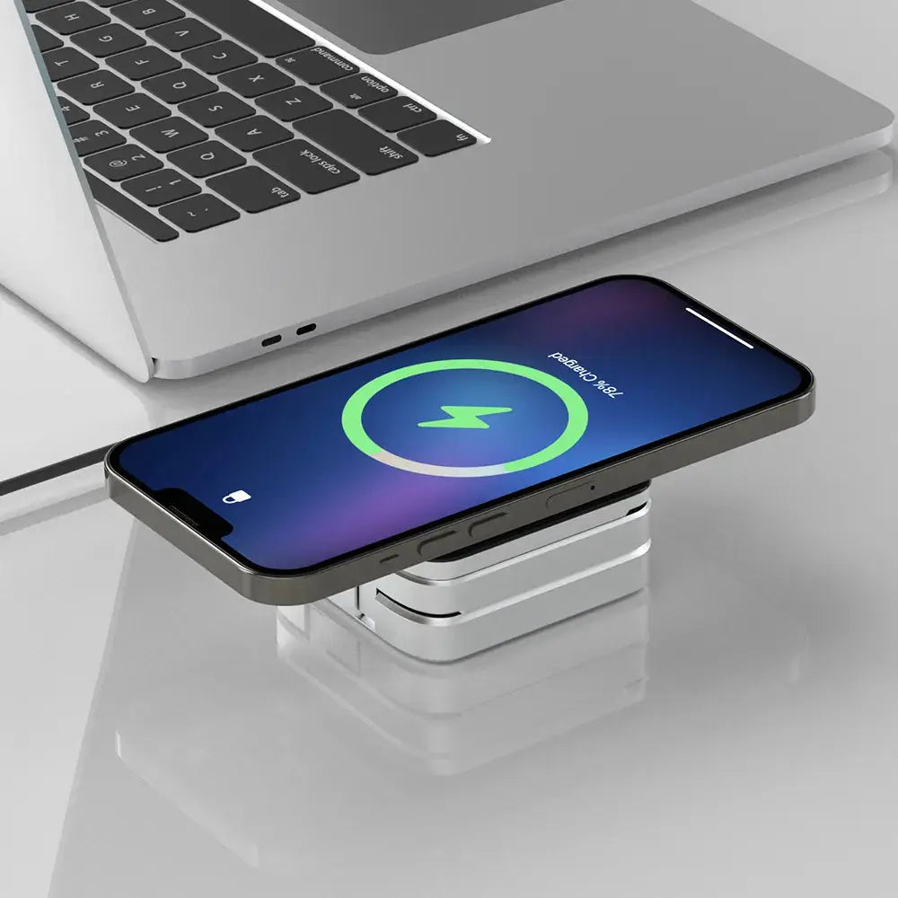3-in-1 Kabellose Ladestation für Smartphone, Smartwatch und Kopfhörer | USB-C Anschluss | Faltbar mit 5-fachem Schutz 5