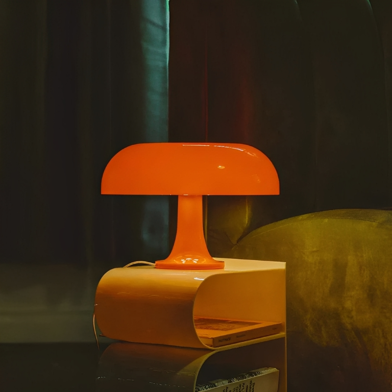 Stolní lampa ve tvaru houby | Stmívatelná, tři barvy světla | Teplý retro design | SoftCap