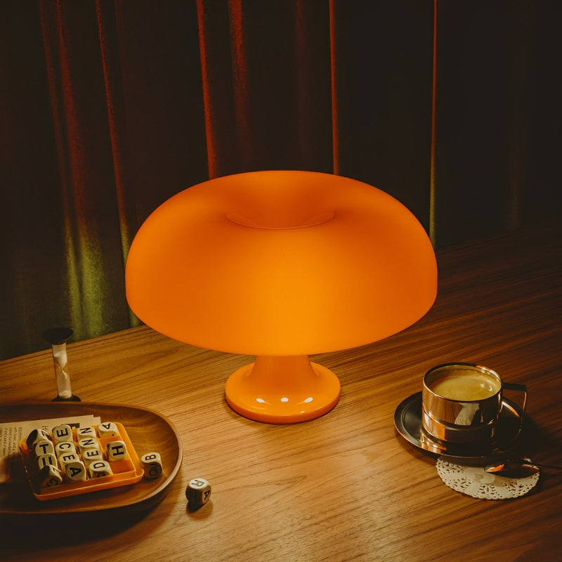 Stolní lampa ve tvaru houby | Stmívatelná, tři barvy světla | Teplý retro design | SoftCap
