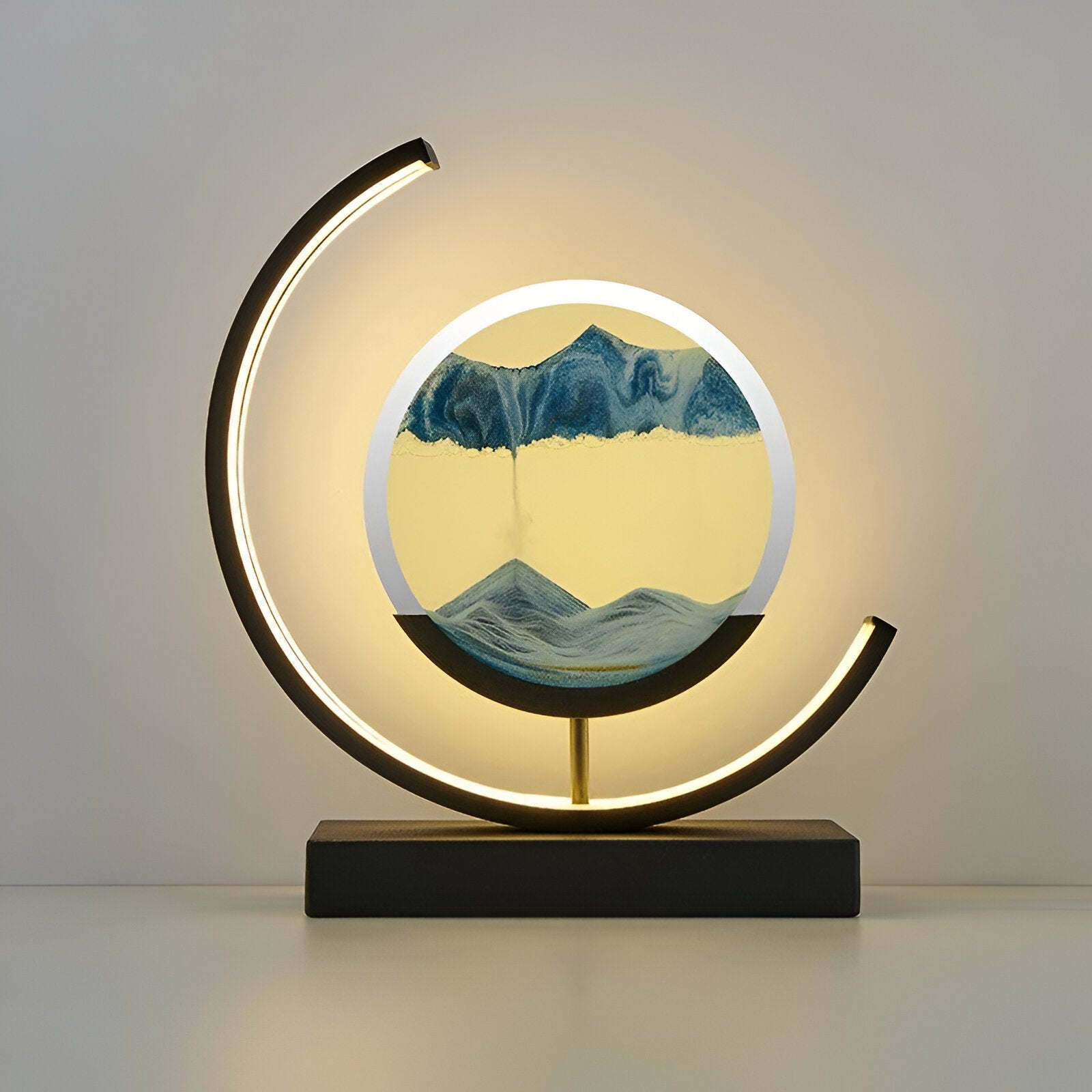 LED písková lampa | Plynoucí pískový obraz | Stmívatelná, uklidňující pískové umění | SandFlow