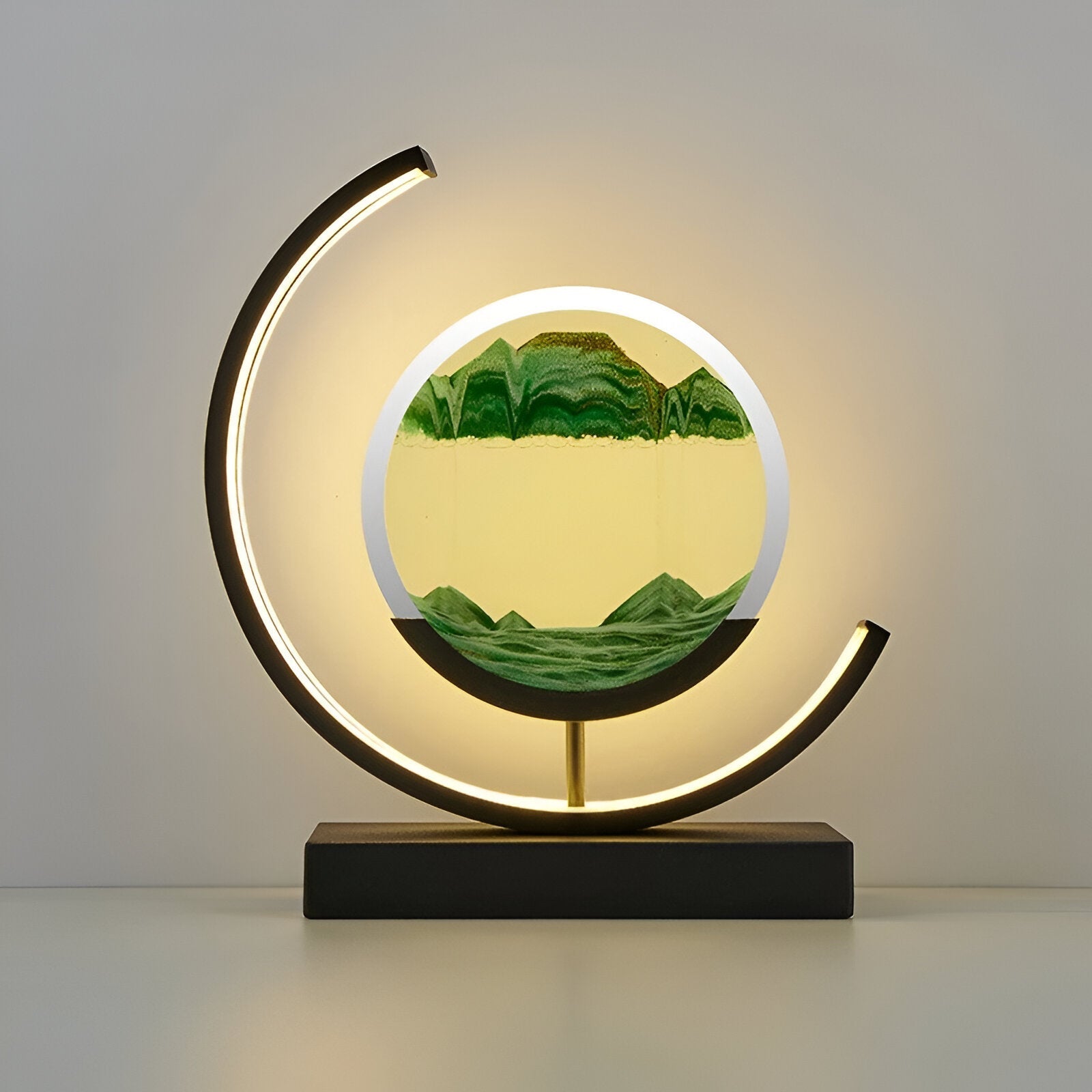LED písková lampa | Plynoucí pískový obraz | Stmívatelná, uklidňující pískové umění | SandFlow