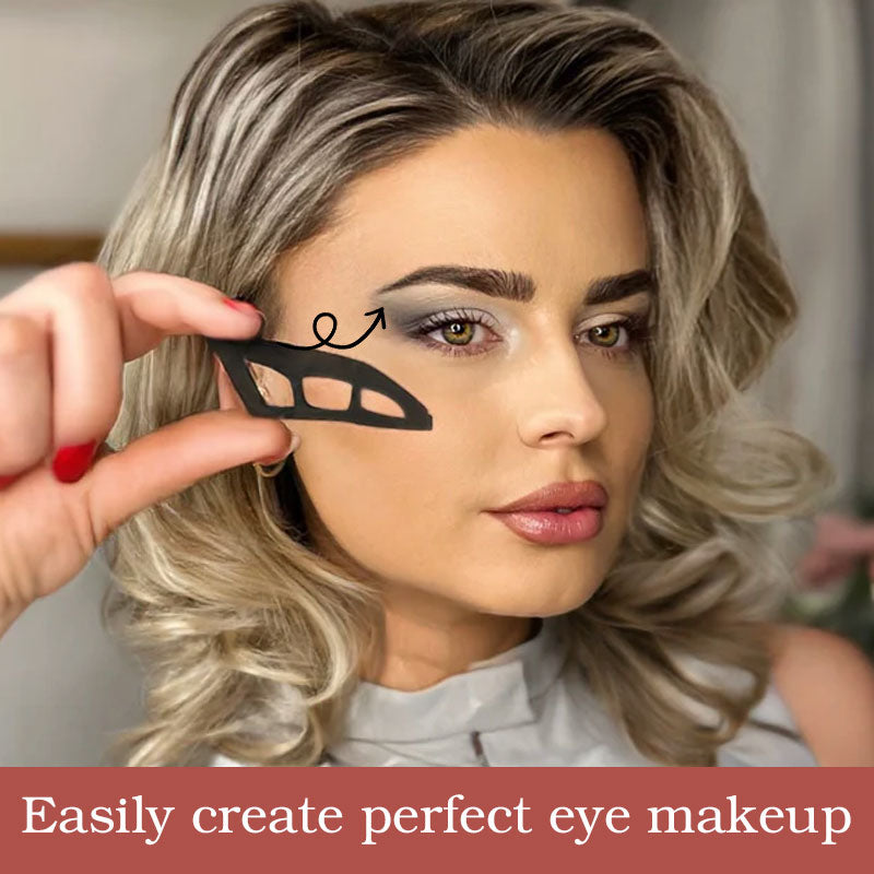 Lidschatten-Schablone für Damen | Kompakt aus Kunststoff | Für symmetrisches, makelloses Augen-Make-up ohne Nachbessern 4