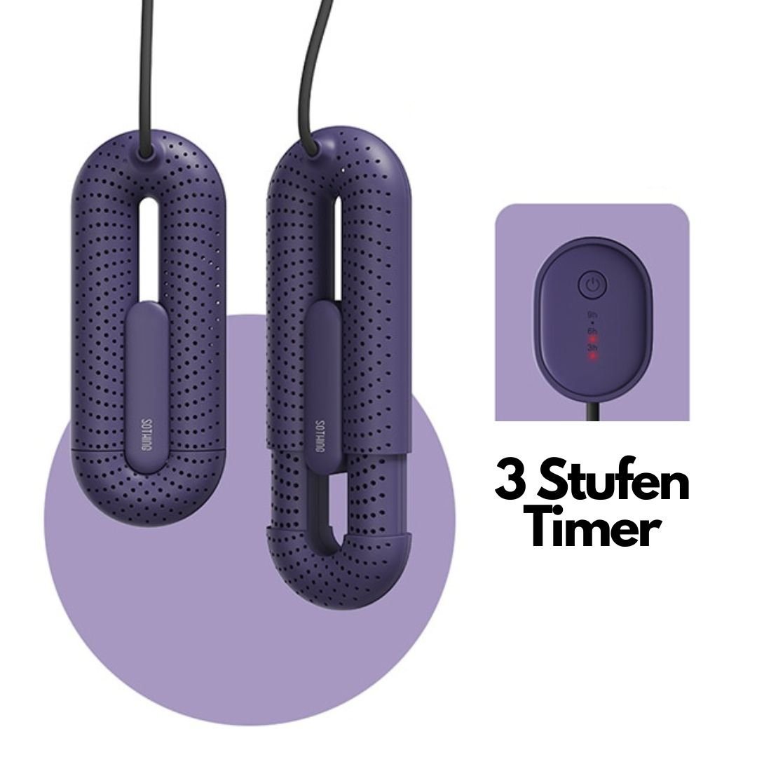 Elektrischer Schuhtrockner mit Timer-Funktion | PTC-Heizelemente bis 150°C | Trocknet Schuhe in 15 Minuten, geruchsfrei & keimfrei 7