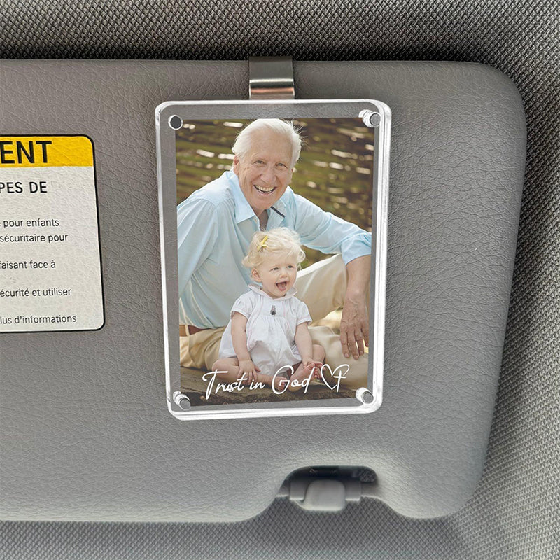Fotoklip na sluneční clonu v autě | Pro fotografie 8,9x5,8 cm | Univerzální | SnapView