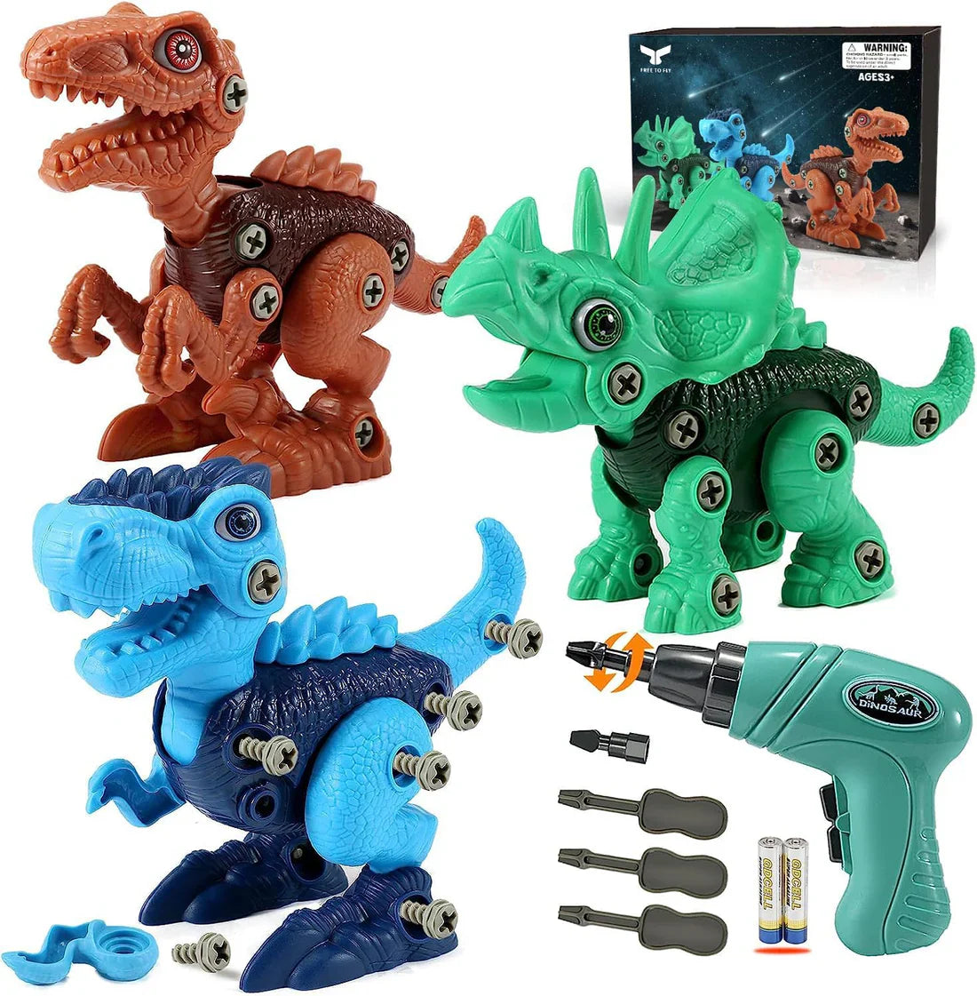 50% RABATT TEMPORÄR | Drillasaur™ | DIY Dinosaurier-Bausteine