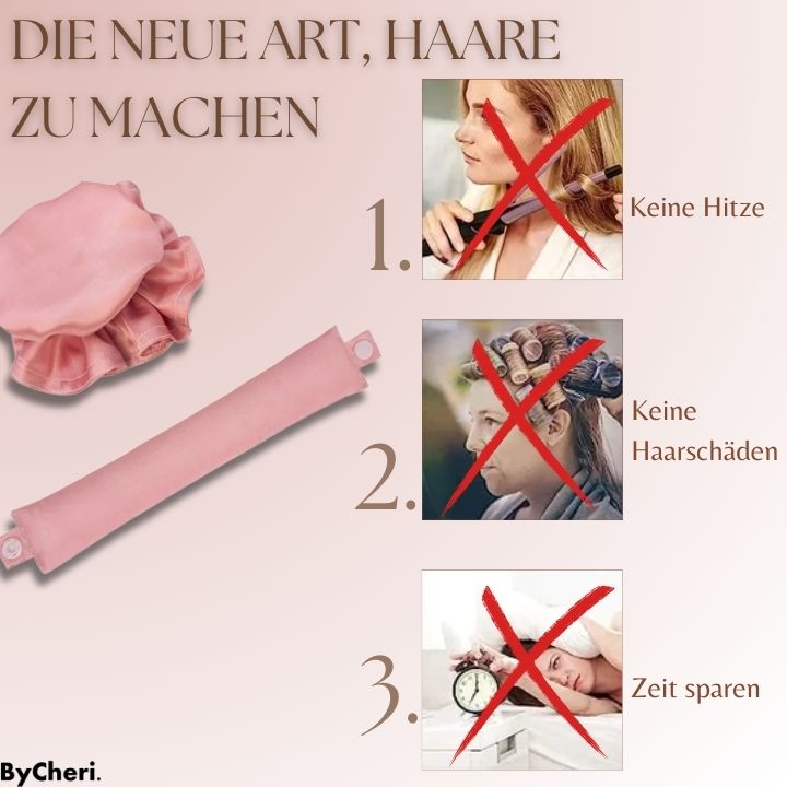 50% RABATT TEMPORÄR | GlamWave™ Satz | Erzielen Sie mühelos herrliche, hitzefreie Locken!