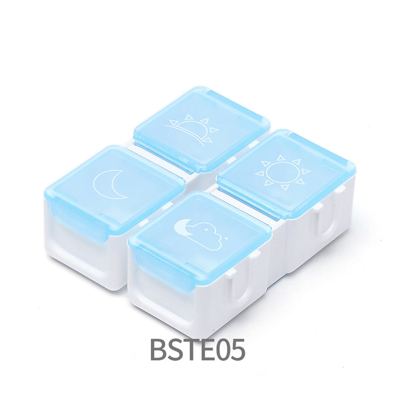Organizador eletrónico semanal de comprimidos | 4 alarmes | Compartimentos modulares em plástico | MediSort