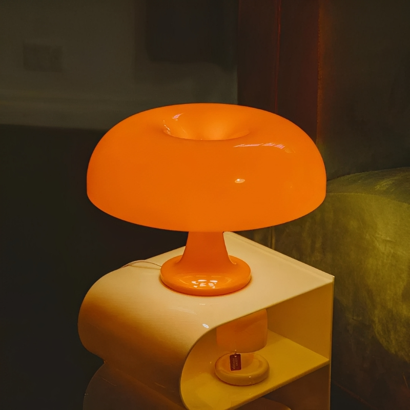 Stolní lampa ve tvaru houby | Stmívatelná, tři barvy světla | Teplý retro design | SoftCap