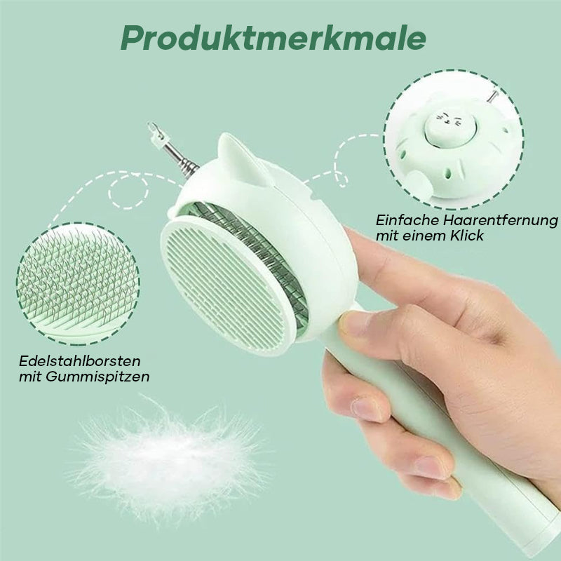 Selbstreinigende Katzenbürste 2-in-1 | Mit Teleskop-Angelrute & Lichtzeiger | Erkennt Flecken, Zecken und Urin per Beleuchtung 10