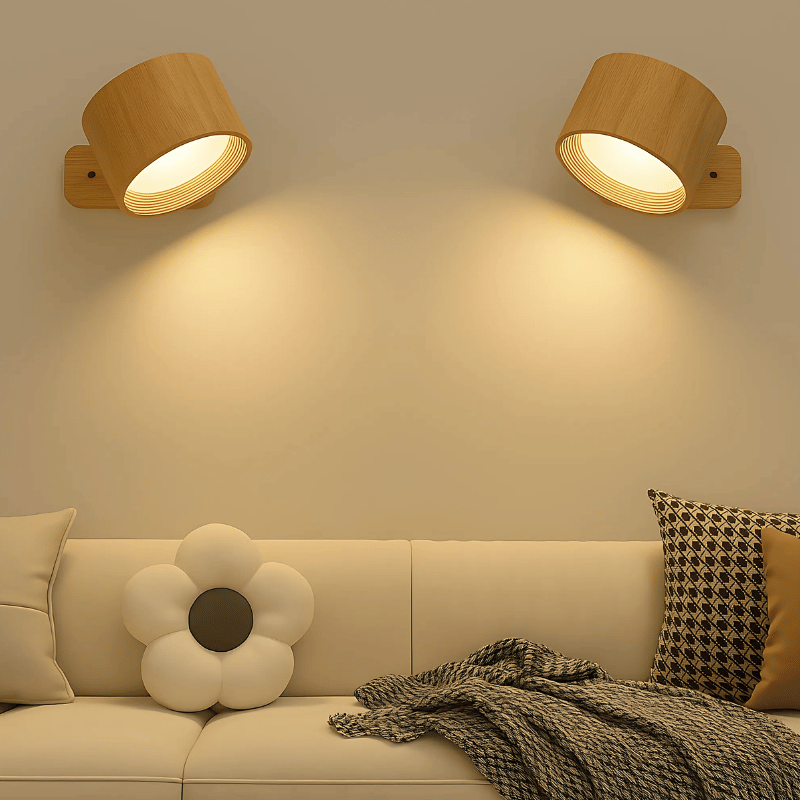 Bezdrátová nástěnná LED lampa | Otočná o 360° | Teplé světlo na čtení | TwistLight