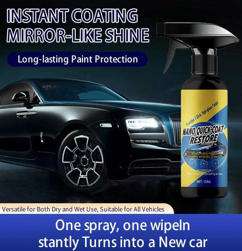 Auto Nano rychloschnoucí ochranný sprej | Čistí, leskne a chrání lak | Použitelný na mokro i na sucho | QuickCoat