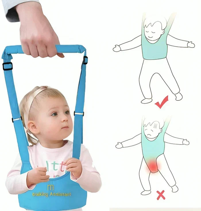 Pchacz dla małych dzieci | z wyściełanym uchwytem | Regulowany i zmywalny | FirstSteps