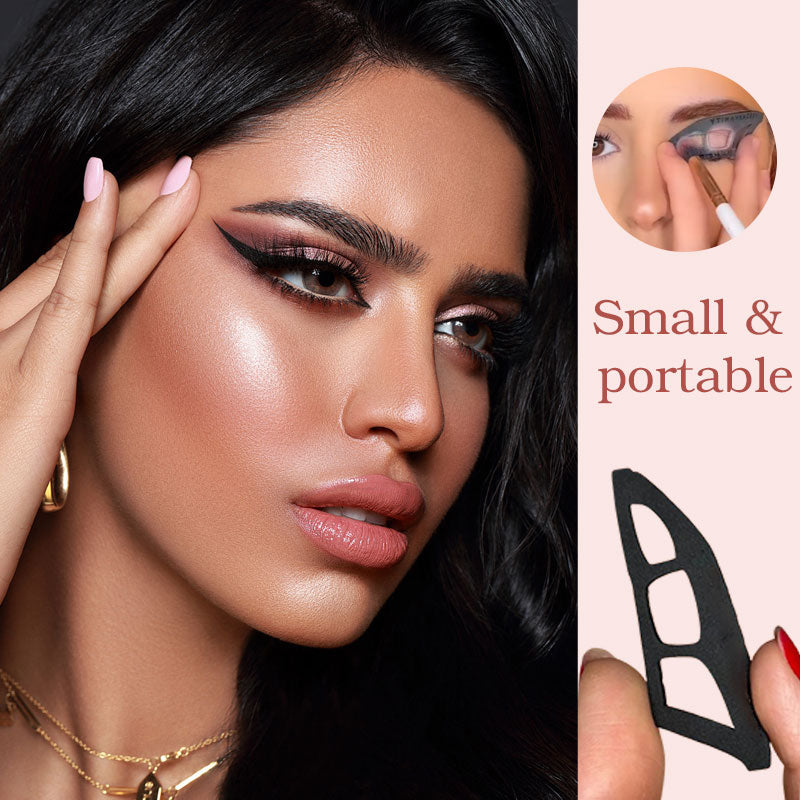 Lidschatten-Schablone für Damen | Kompakt aus Kunststoff | Für symmetrisches, makelloses Augen-Make-up ohne Nachbessern 3