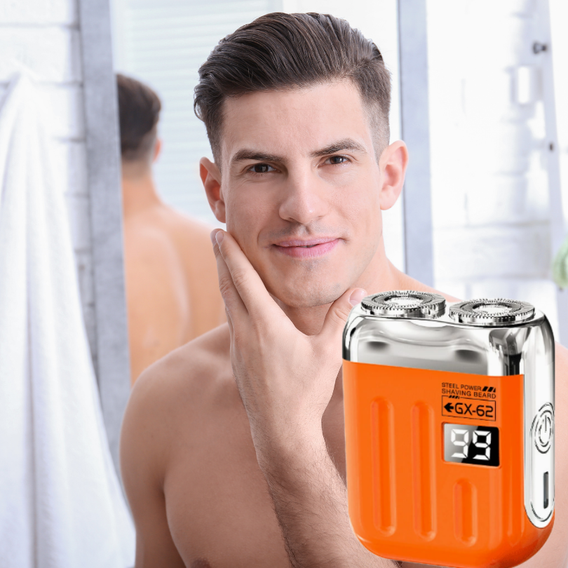 Mini elektrický holicí strojek | Dvojitá hlavice | Kompaktní | PocketShave
