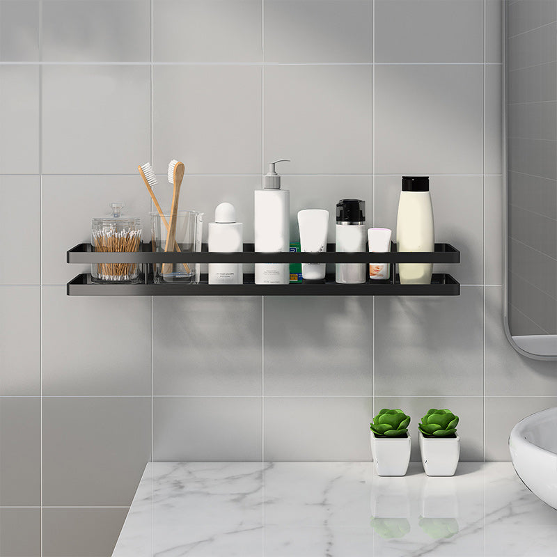 Badezimmerregal Metall 2-teiliges Set | Matte Oberfläche, Rostbeständig | Montagematerial inklusive, Bohren oder Kleben 19