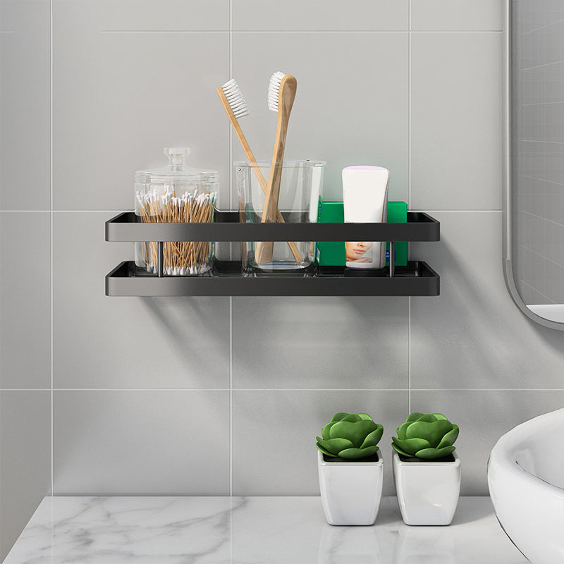 Badezimmerregal Metall 2-teiliges Set | Matte Oberfläche, Rostbeständig | Montagematerial inklusive, Bohren oder Kleben 16
