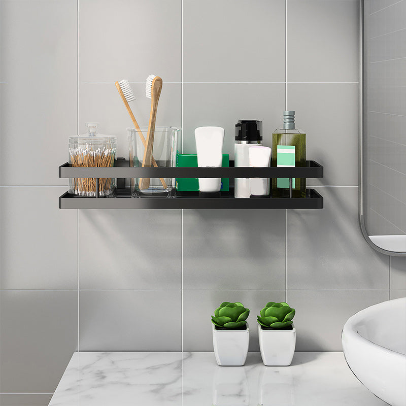 Badezimmerregal Metall 2-teiliges Set | Matte Oberfläche, Rostbeständig | Montagematerial inklusive, Bohren oder Kleben 18
