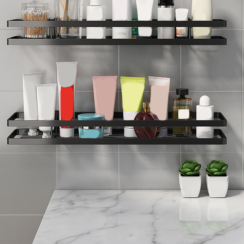 Badezimmerregal Metall 2-teiliges Set | Matte Oberfläche, Rostbeständig | Montagematerial inklusive, Bohren oder Kleben 26