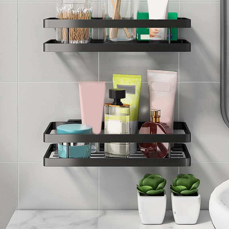 Badezimmerregal Metall 2-teiliges Set | Matte Oberfläche, Rostbeständig | Montagematerial inklusive, Bohren oder Kleben 22