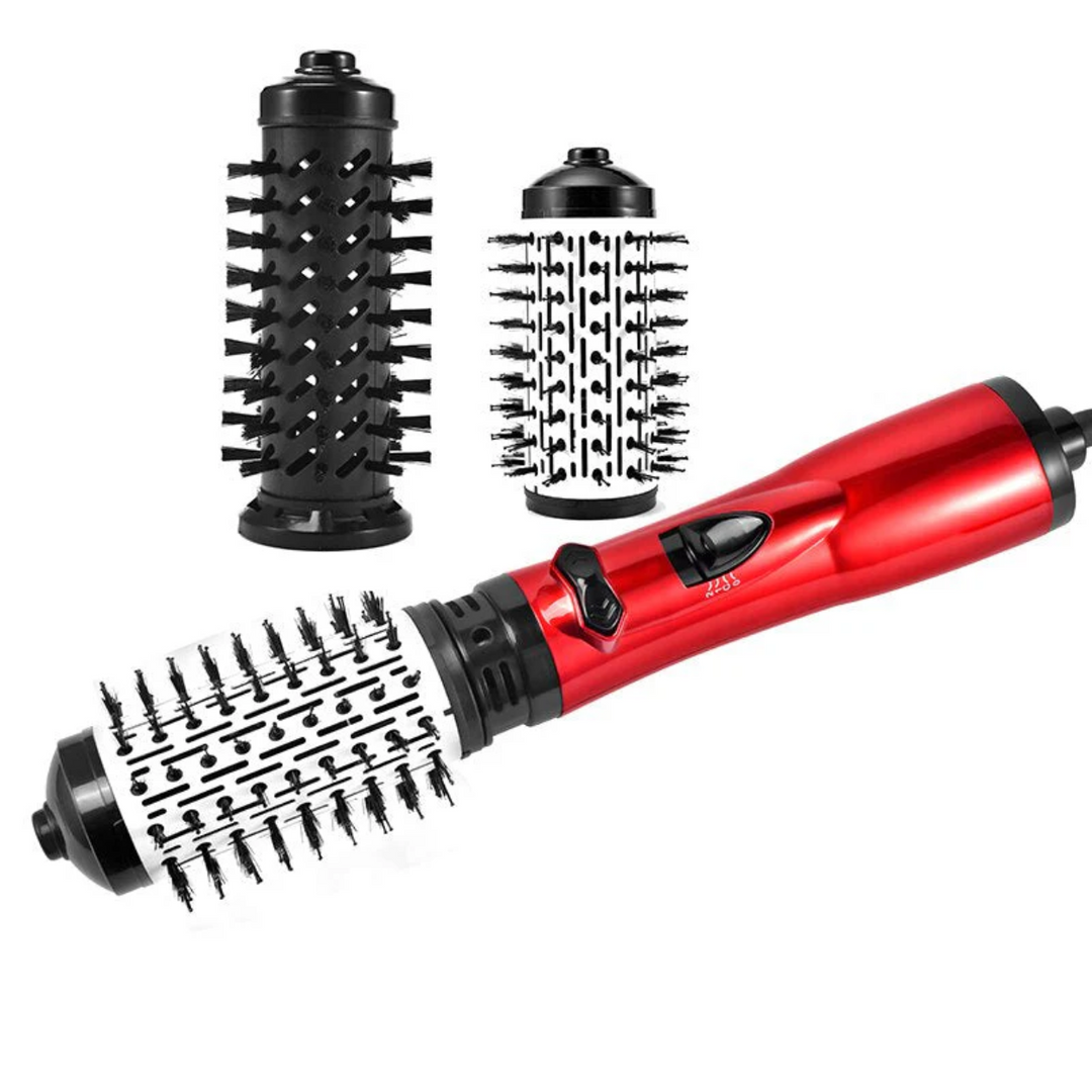 Rotierender Warmluft-Styler für alle Haartypen | 360°-Rotationsbürsten, Ionentechnologie | Föhnt, Formt und Glättet zugleich 2