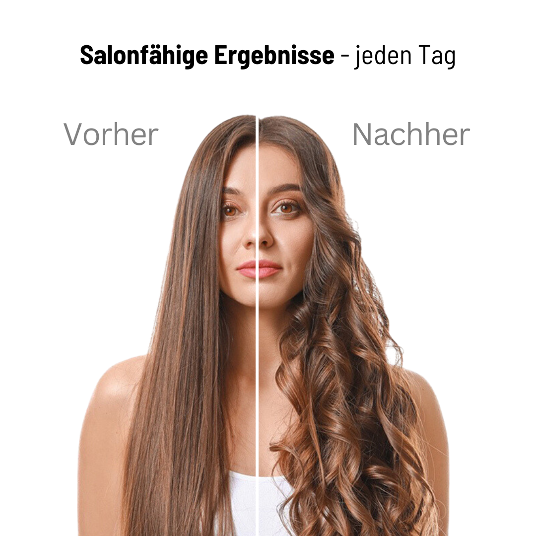 Haarstyler 5 in 1, Lila | Warmluftbürste mit 5 Aufsätzen | Locken, Glätten und Volumen in einem kompletten Styling-Set 3