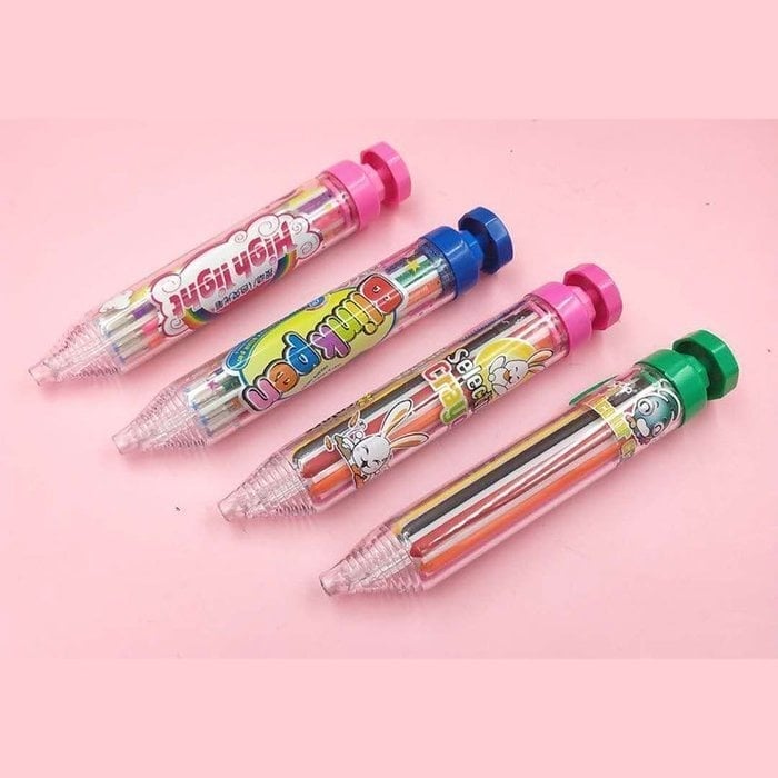 8-in-1 Farbstift aus Kunststoff | Klick-Mechanismus für schnellen Farbwechsel | Kompakt für Schule & Unterwegs