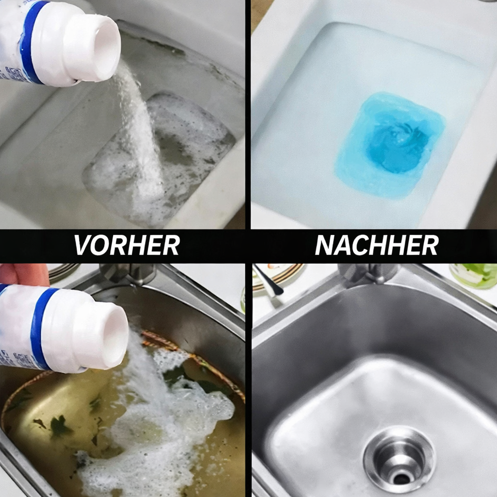 Abflussreiniger | Schnell wirkende Formel zur Beseitigung von Verstopfungen in Rohren | DrainBlast