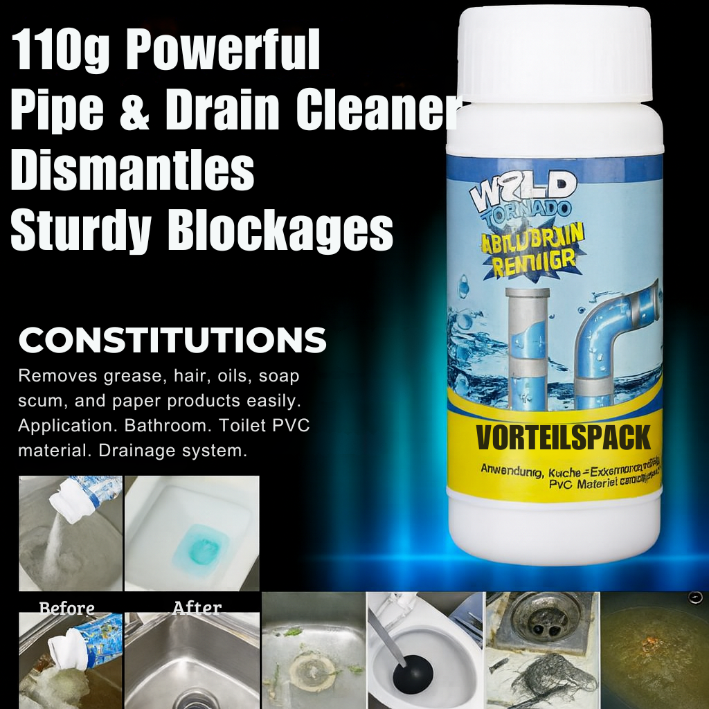 Abflussreiniger | Schnell wirkende Rohrfrei Formel | DrainBlast