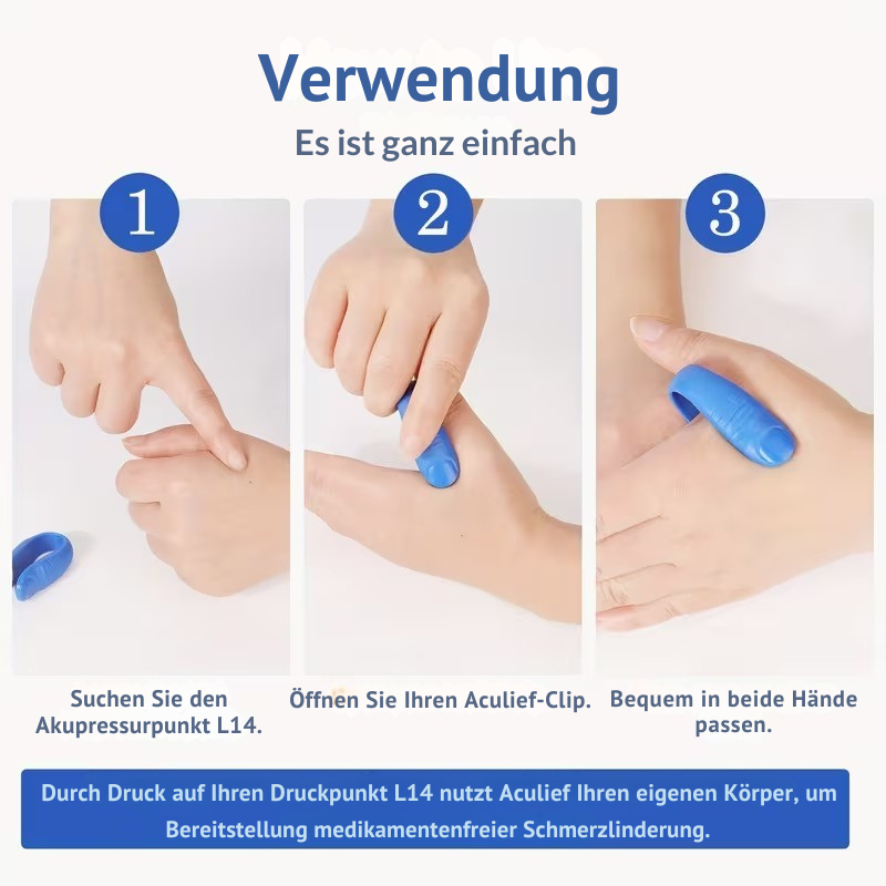 Akupressur Clip | Zucker Balance | Natürliche Blutzucker Unterstützung | AcuBalance