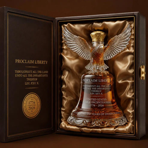 Amerikanischer Adler Freiheitsglocken-Dekanter | Whisky-Karaffe | Sammlerstück | EagleCrest