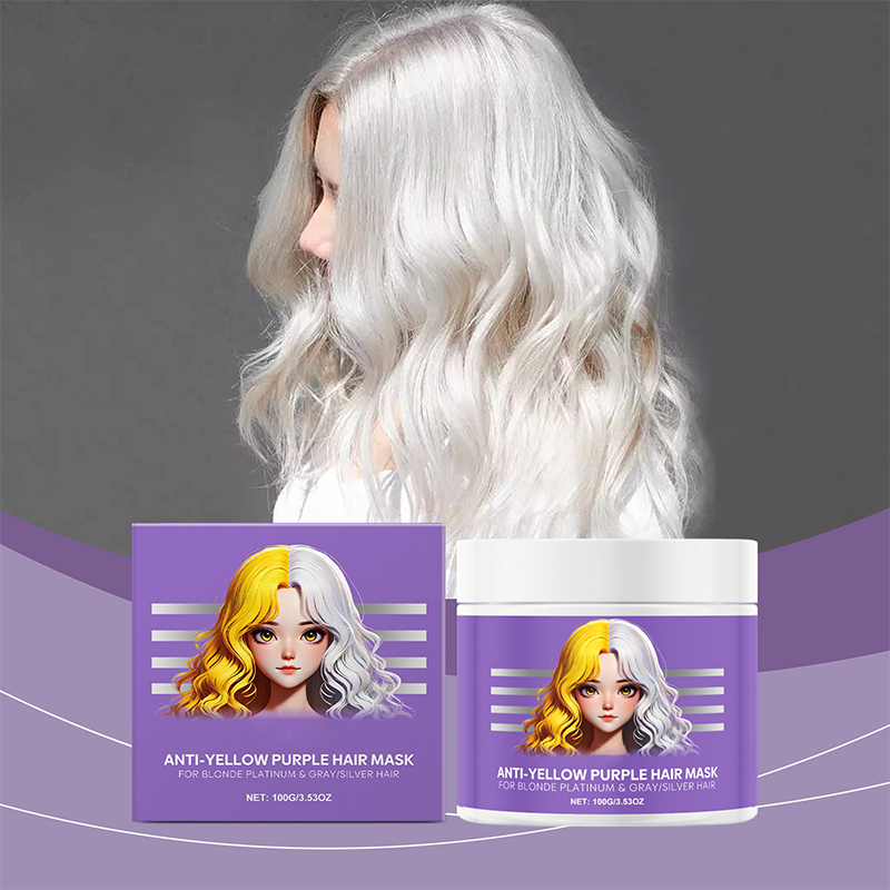 Anti-Gelbstich Haarmaske | Tiefenpflege | Farbkorrektur | SilverGlow