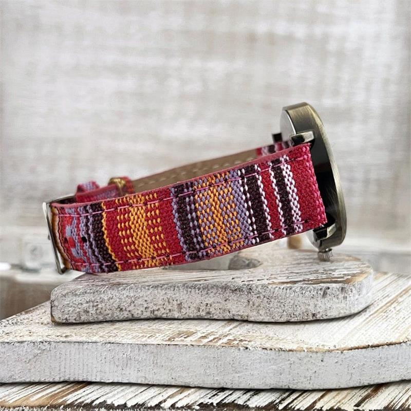 Armbanduhr | Vintage | Geflochtenes Stoffarmband | TimeWeave